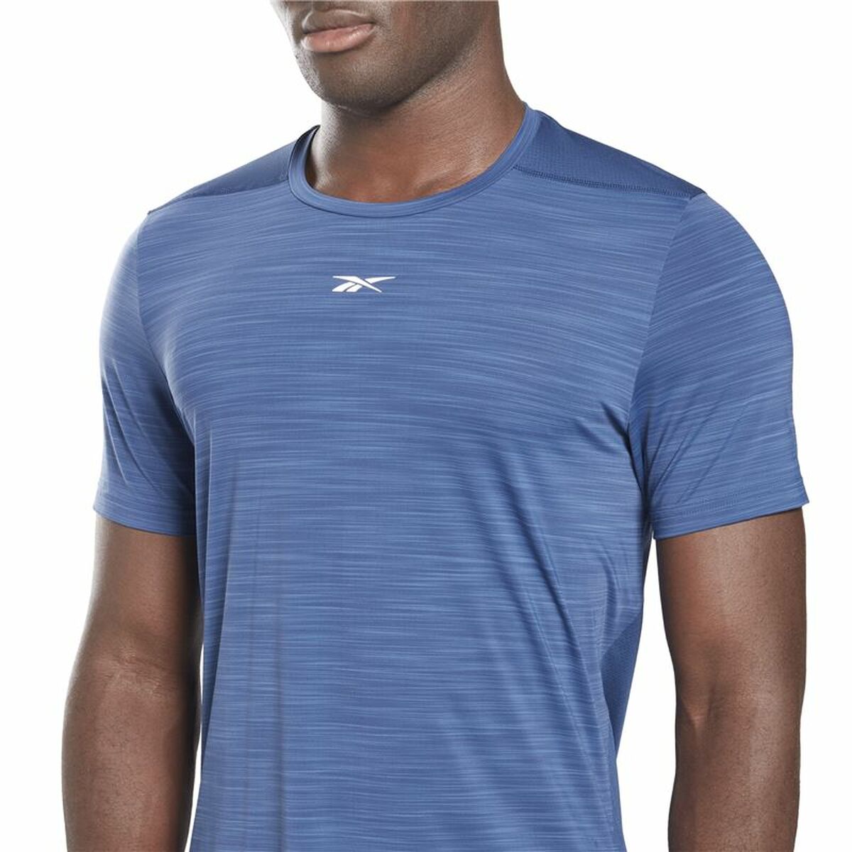 Men’s Short Sleeve T-Shirt Reebok Tech Style Activchill Move Blue