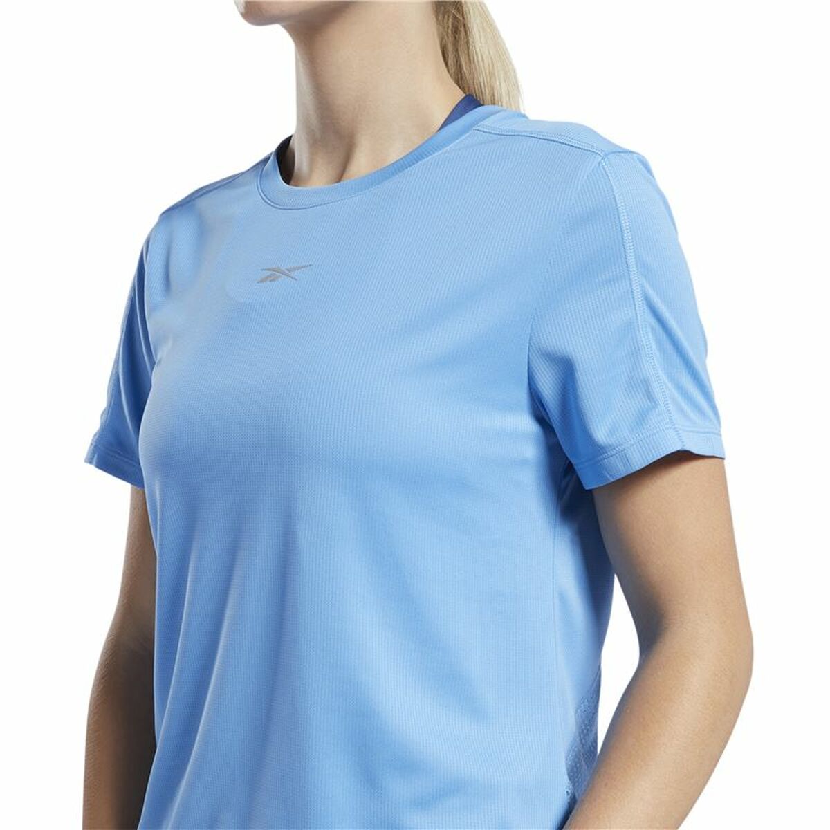 Women’s Short Sleeve T-Shirt Reebok Speedwick Light Blue