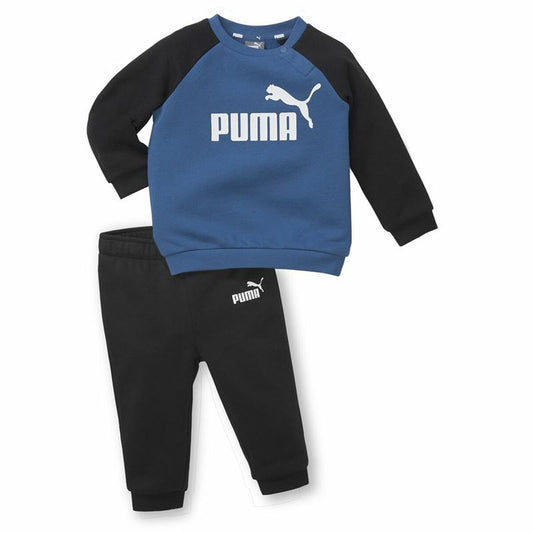 Kinder-Trainingsanzug Puma Minicats Essentials Raglan Schwarz Blau