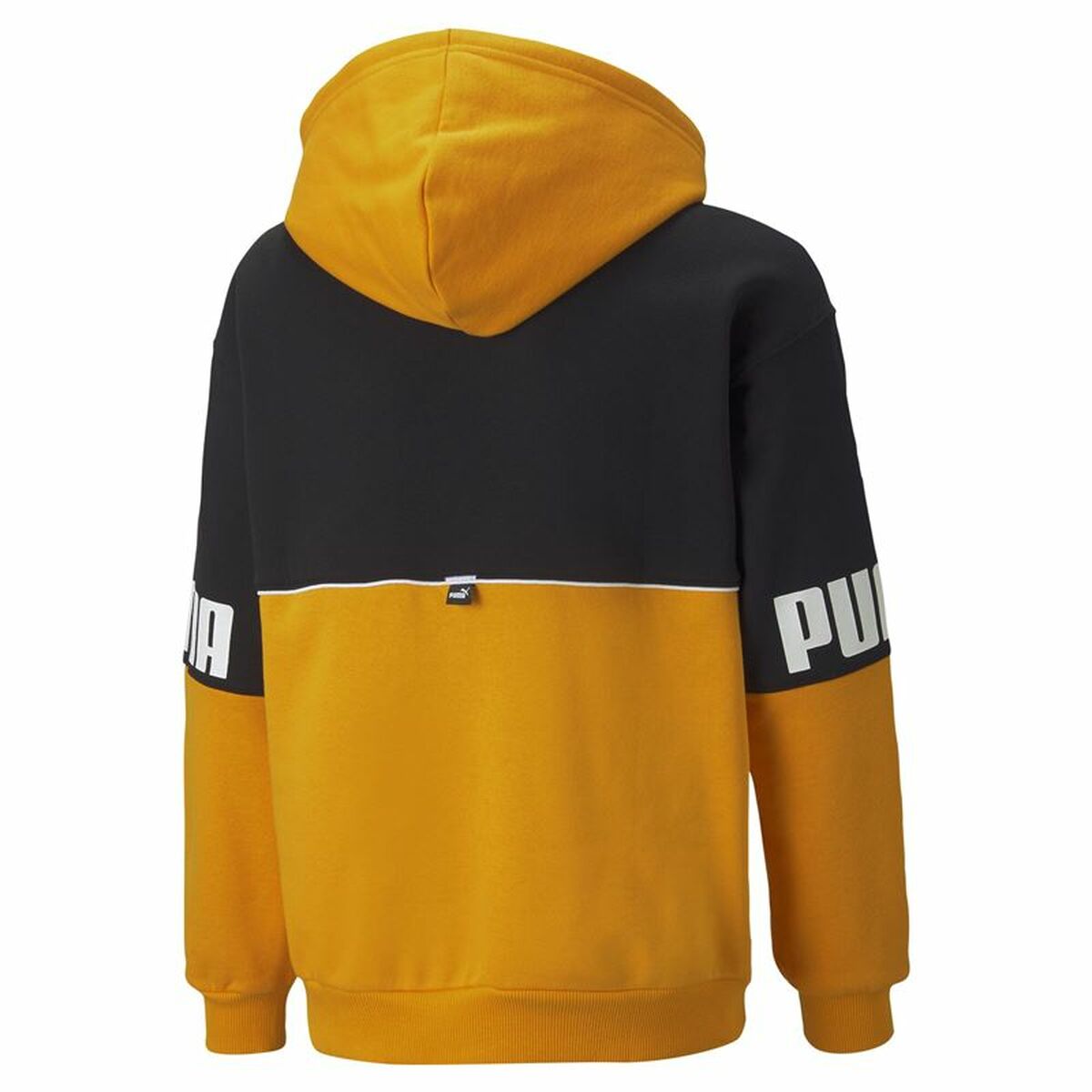 Men’s Hoodie Puma Power Colorblock Black Yellow