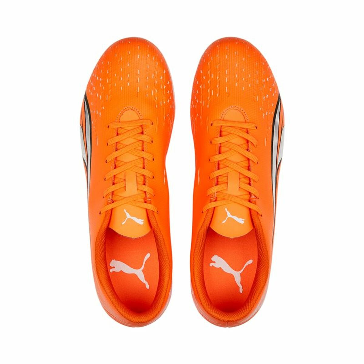 Chaussures de Football pour Adultes Puma Ultra Play Mg Orange Unisexe