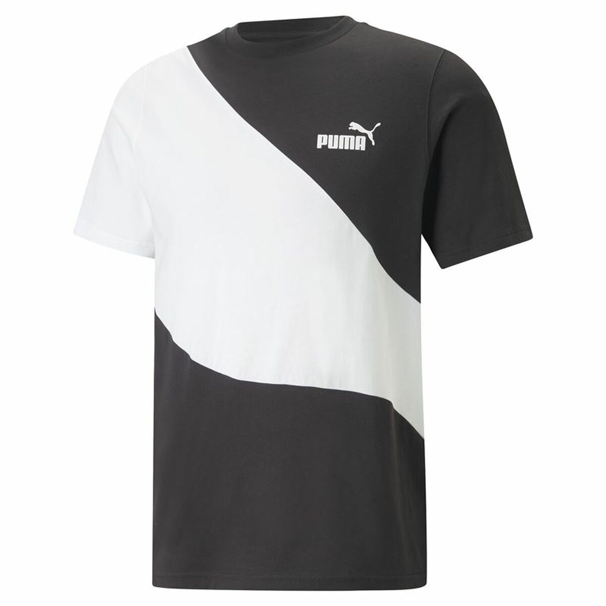 T-shirt à manches courtes homme Puma Powert Blanc Noir