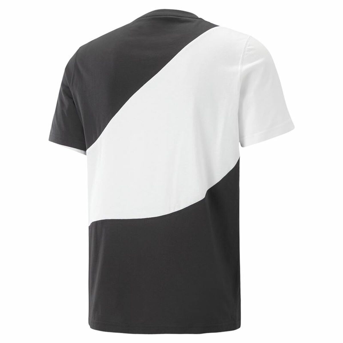 Herren Kurzarm-T-Shirt Puma Powert Weiß Schwarz