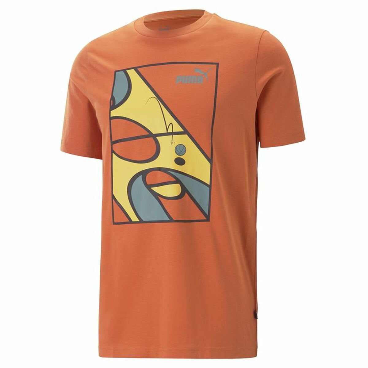 T-Shirt Puma Graphics Court Chili Powder Unisex