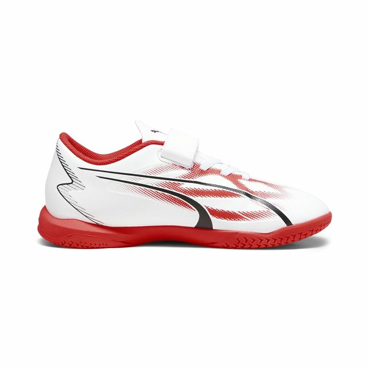 Children's Indoor Football Shoes Puma Ultra Play It V Red White Unisex