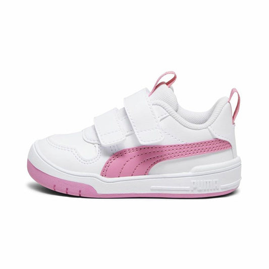 Chaussures de Sport pour Enfants Puma Multiflex Sl V Blanc Rose