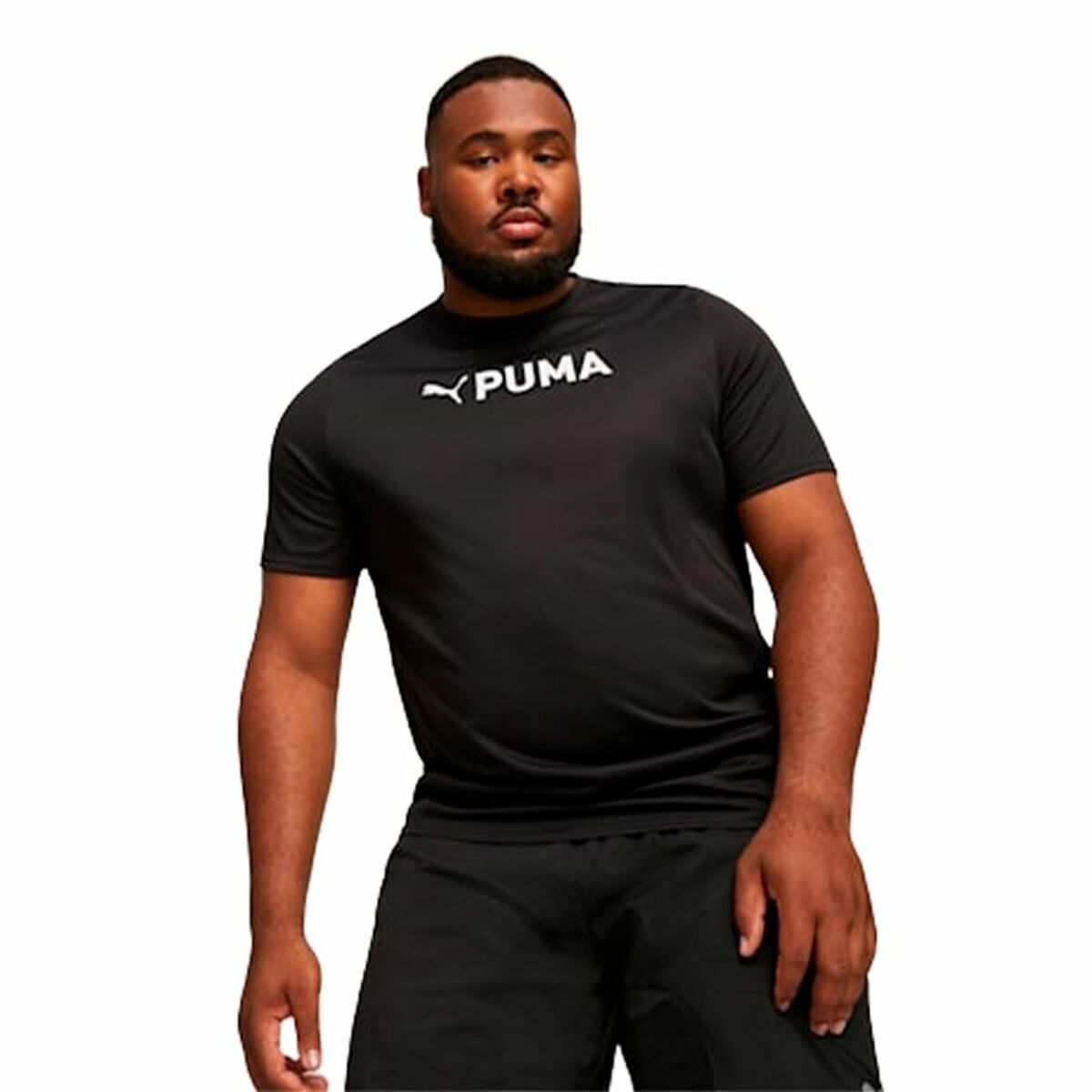 Herren Kurzarm-T-Shirt Puma Fit Ultrabreath Schwarz