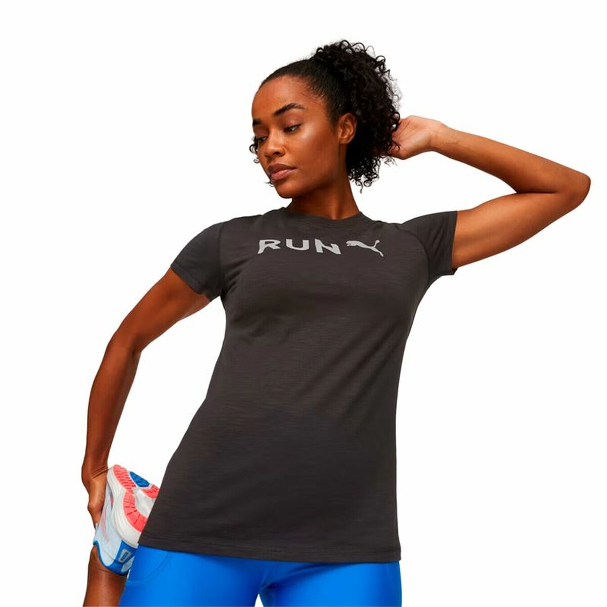Women’s Short Sleeve T-Shirt Puma Graphicc Black