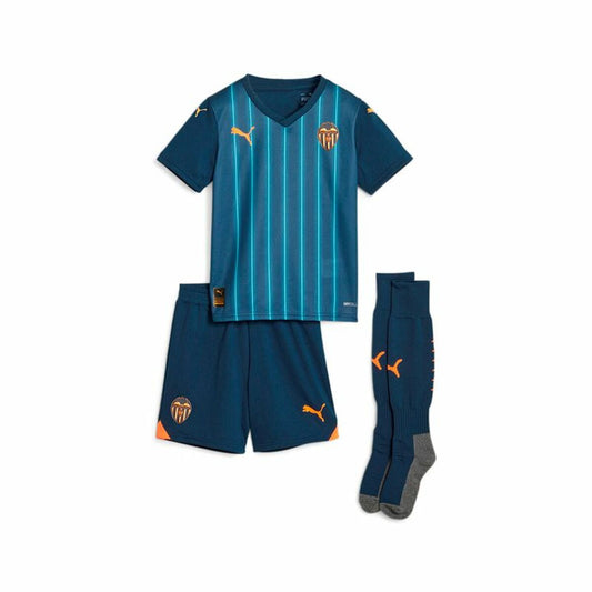 Children's Short Sleeved Football Shirt Puma Valencia C.F Away Blue 1-2 years