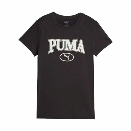 Damen Kurzarm-T-Shirt Puma Squad Graphicc Schwarz