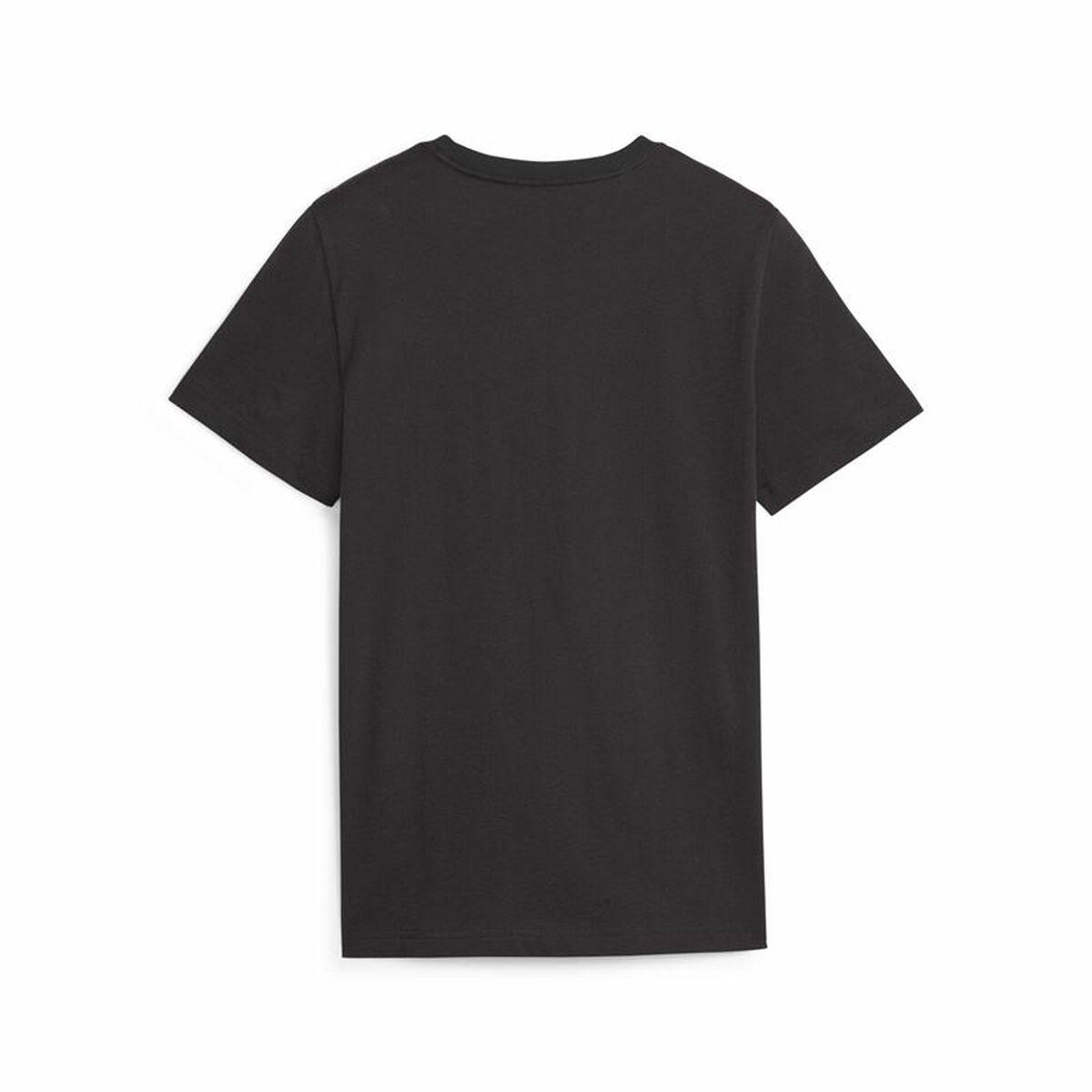 Child's Short Sleeve T-Shirt Puma Ess+ 2 Col Logo Black