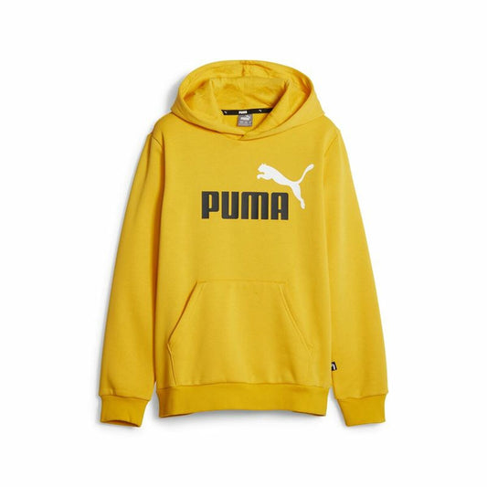 Kinder-Sweatshirt Puma Ess+ 2 Col Big Logo Gelb