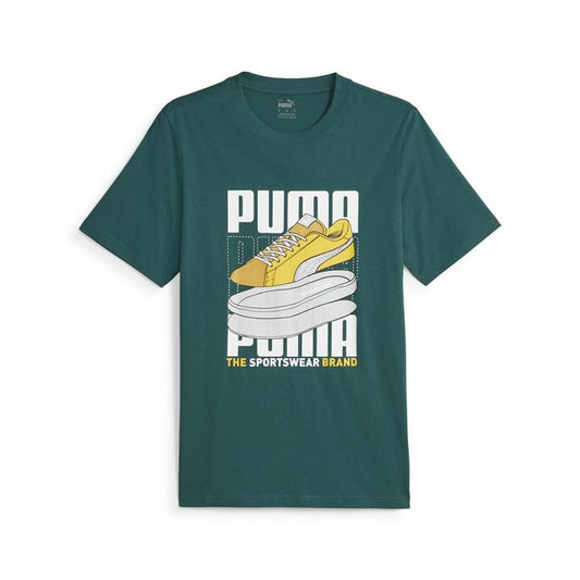 Herren Kurzarm-T-Shirt Puma Graphiccs Sneaker grün