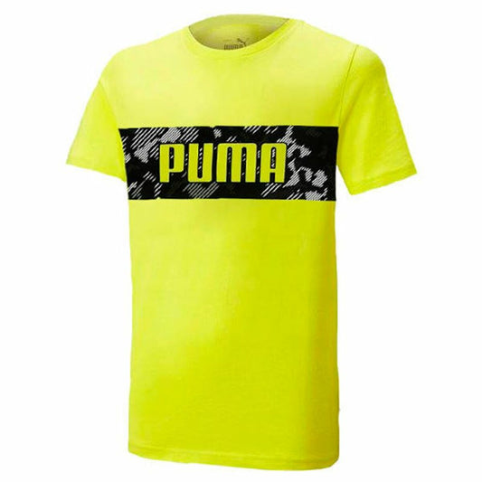 T shirt à manches courtes Enfant Puma Active Sports Graphic Jaune