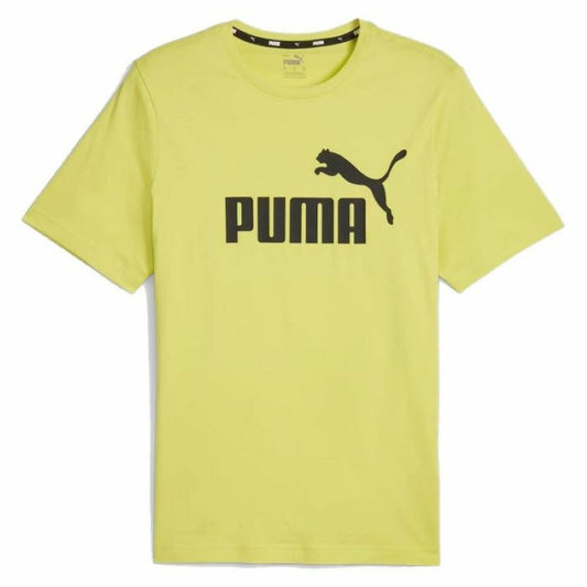 Men’s Short Sleeve T-Shirt Puma ESS LOGO TEE 586667 66 Green