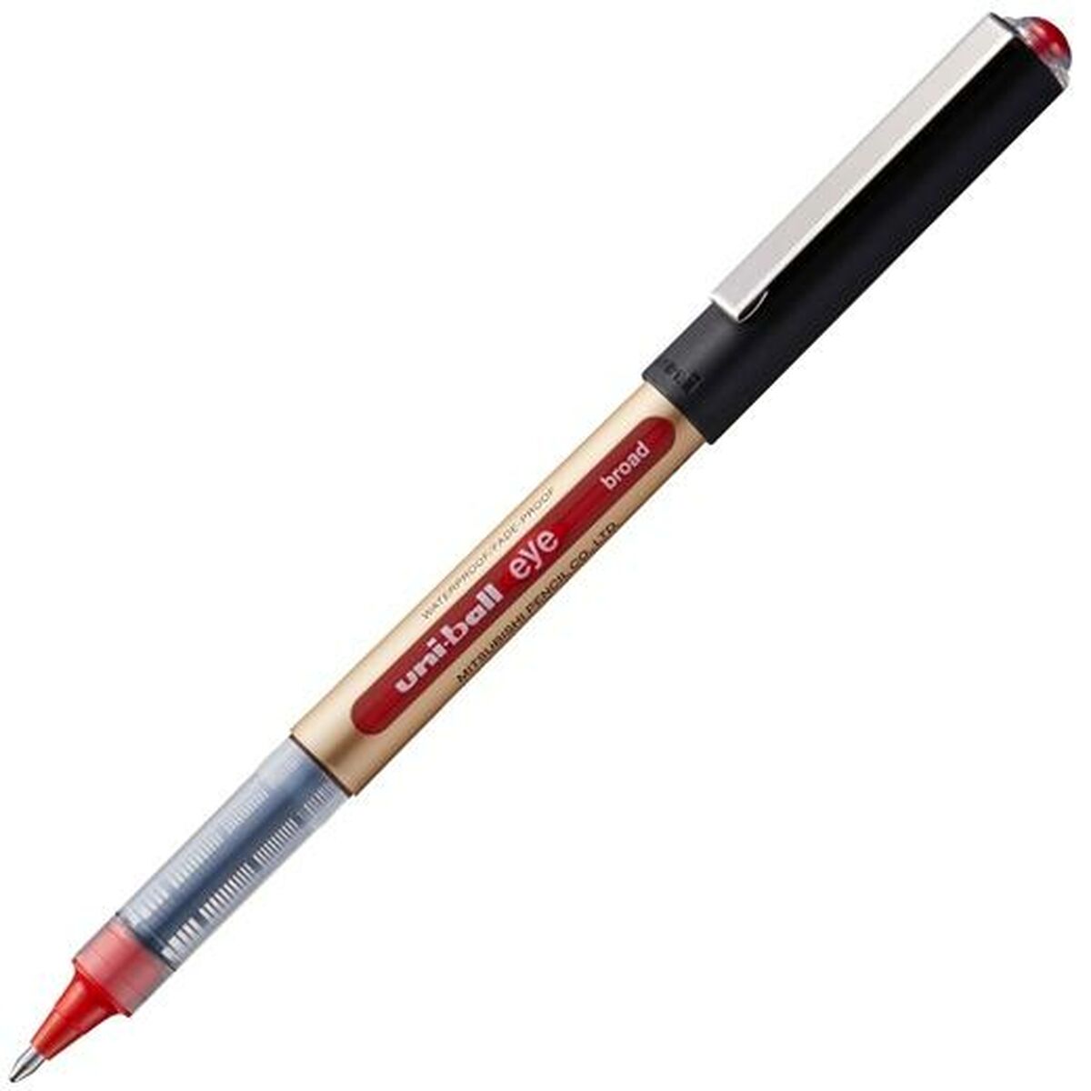 Liquid ink pen Uni-Ball Rollerball Eye Broad UB-150 Red 1 mm (12 Pieces)
