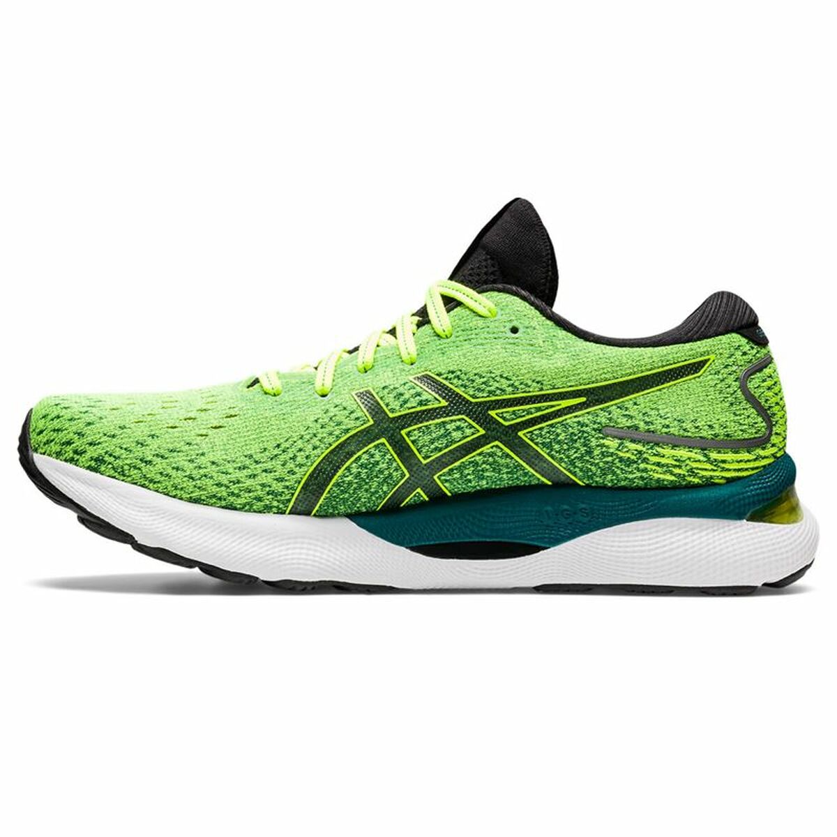 Running Shoes for Adults Asics Gel-Nimbus 24 Lime green