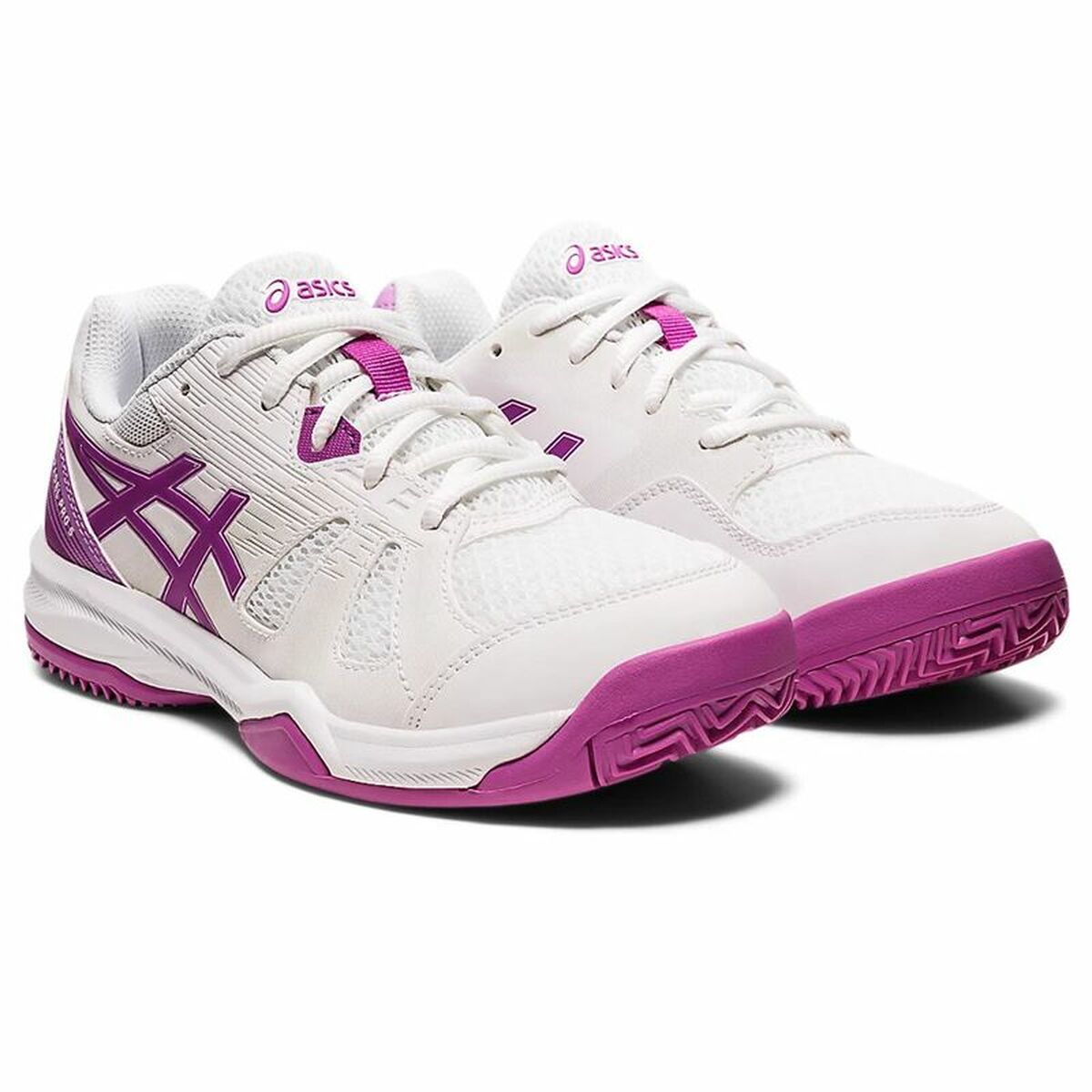 Chaussures de Sport pour Enfants Asics Gel-Padel Pro 5 Rose Blanc