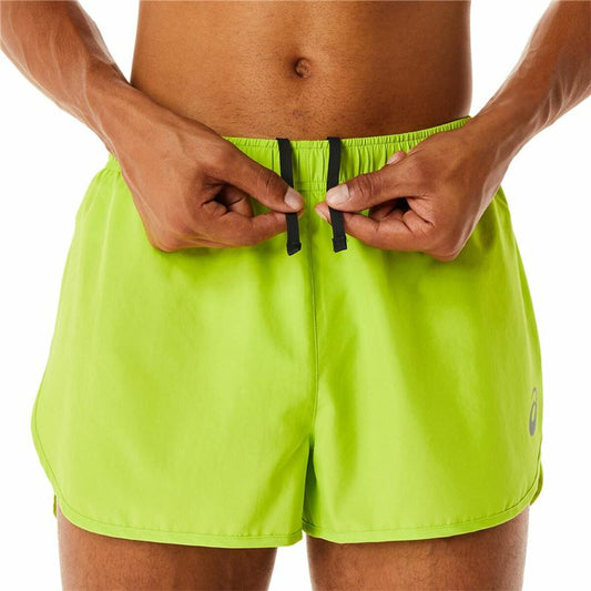 Men's Sports Shorts Asics Core Split Lime green