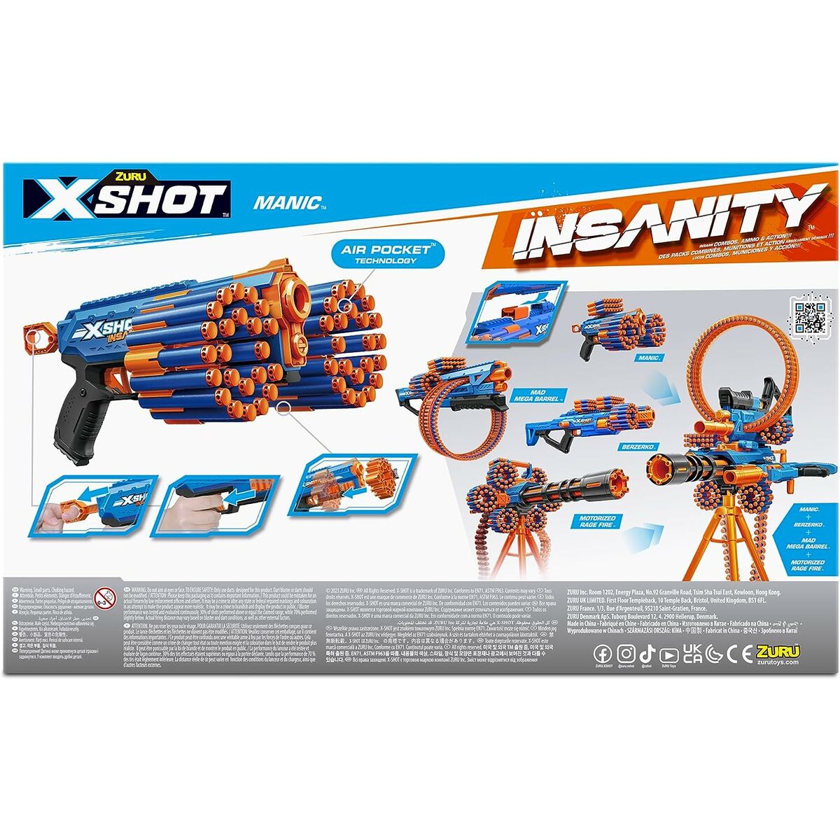 Dart Gun X-Shot Insanity- Manic
