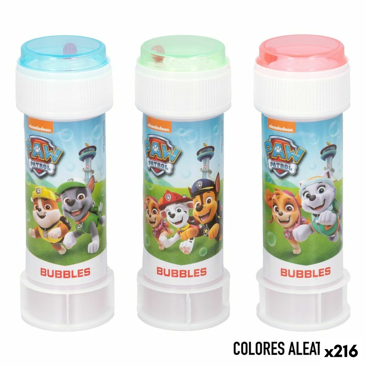 Pompe à bulle The Paw Patrol 60 ml 3,8 x 11,5 x 3,8 cm (216 Unités)