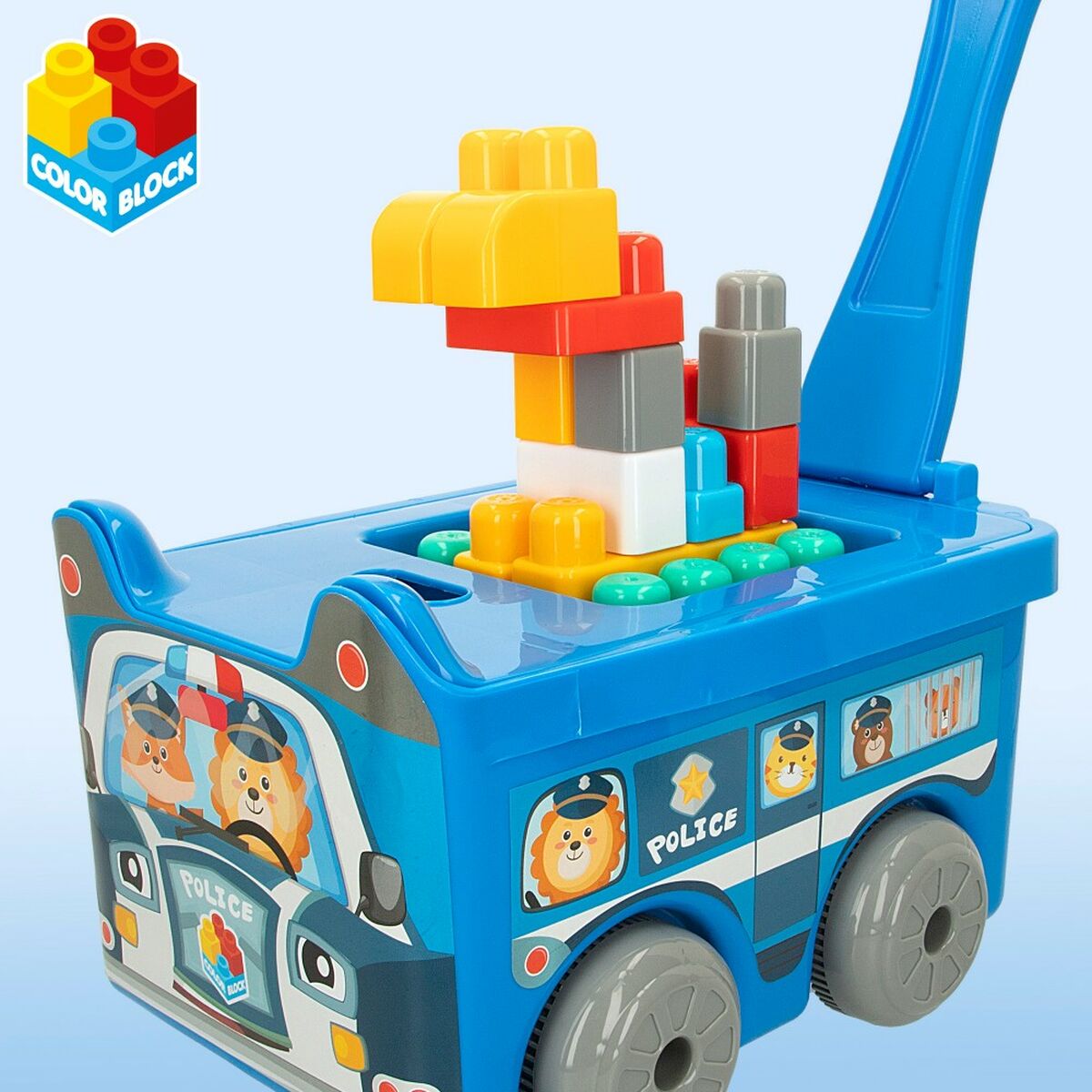 Blocs de construction Color Block Valise Voiture de police 30 Pièces (2 Unités)