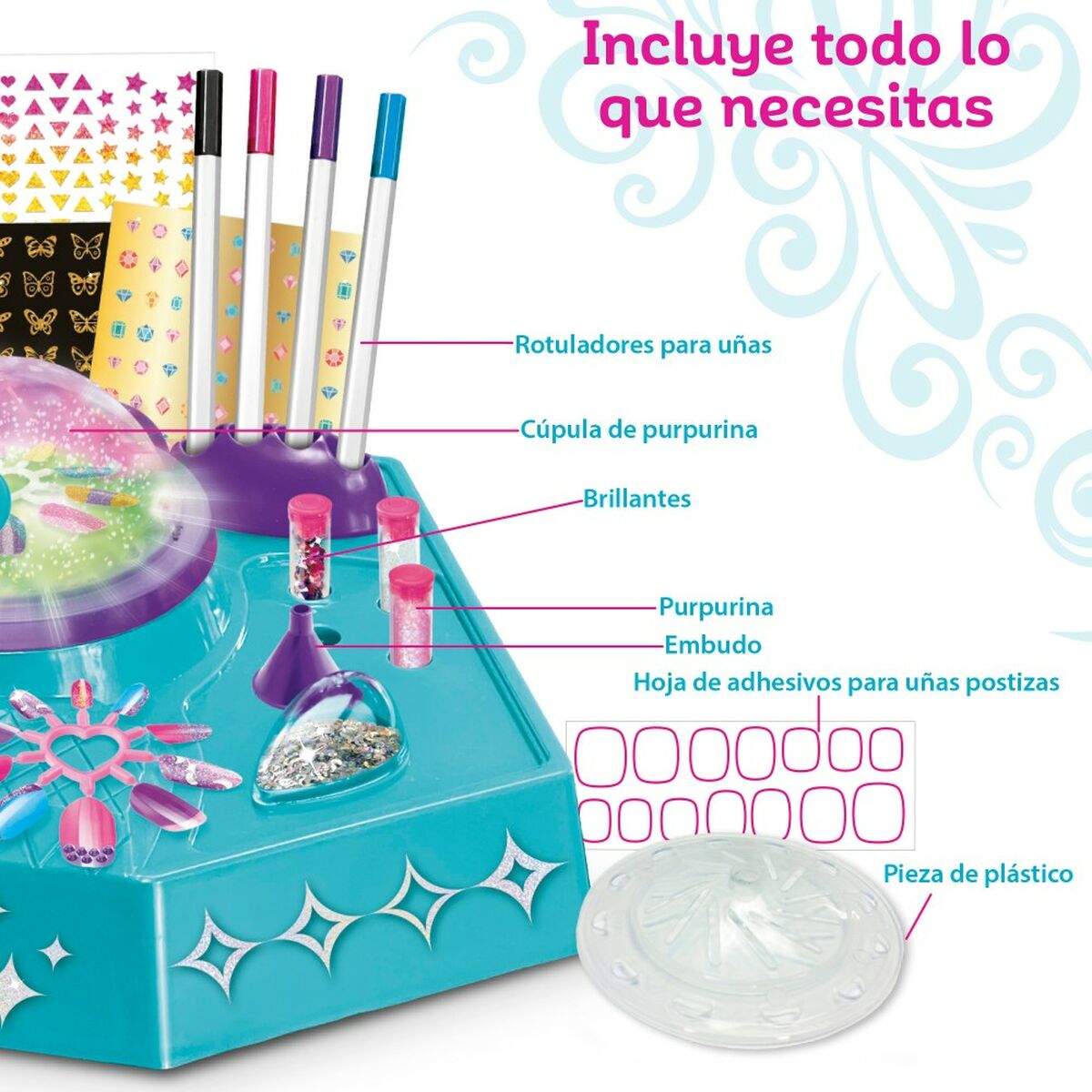 Manicure Set Cra-Z-Art Shimmer 'n Sparkle 36 x 11 x 27 cm 4 Units Children's