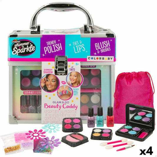 Children's Make-up Set Cra-Z-Art Shimmer 'n Sparkle Glam & Go 19 x 16 x 8 cm 4 Units