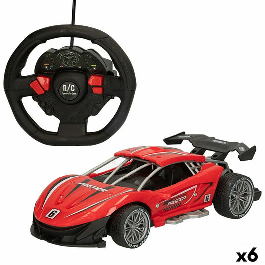 Fahrzeug Fernsteuerung Speed & Go 22 x 7 x 11 cm 1:16 Rot 6 Stück