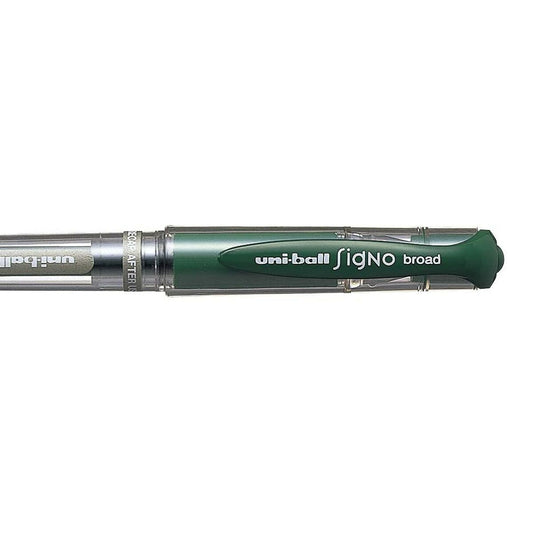 stylo à encre liquide Uni-Ball Signo Broad UM-153 W Vert 0,6 mm (12 Pièces)
