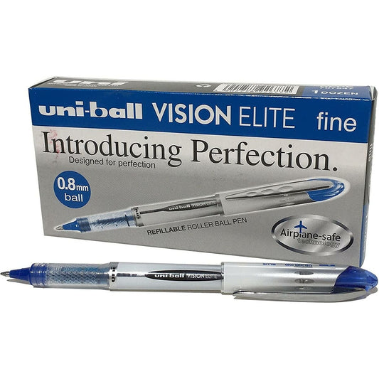 Liquid ink pen Uni-Ball Vision Elite UB-200 Dark blue 0,6 mm (12 Pieces)