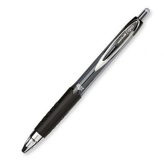 Liquid ink pen Uni-Ball SigNo 207 Black 0,4 mm (12 Pieces)