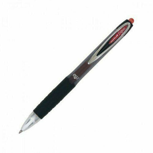 Liquid ink pen Uni-Ball Rollerball Signo UM-207 Red 0,4 mm (12 Pieces)