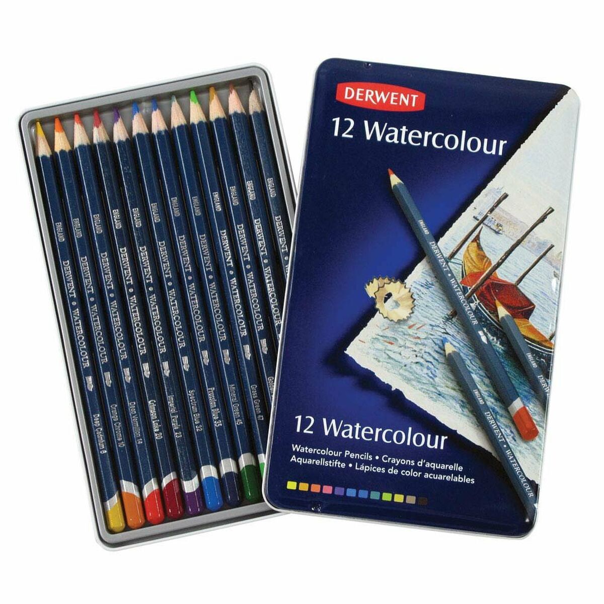 crayons de couleurs pour aquarelle DERWENT Multicouleur