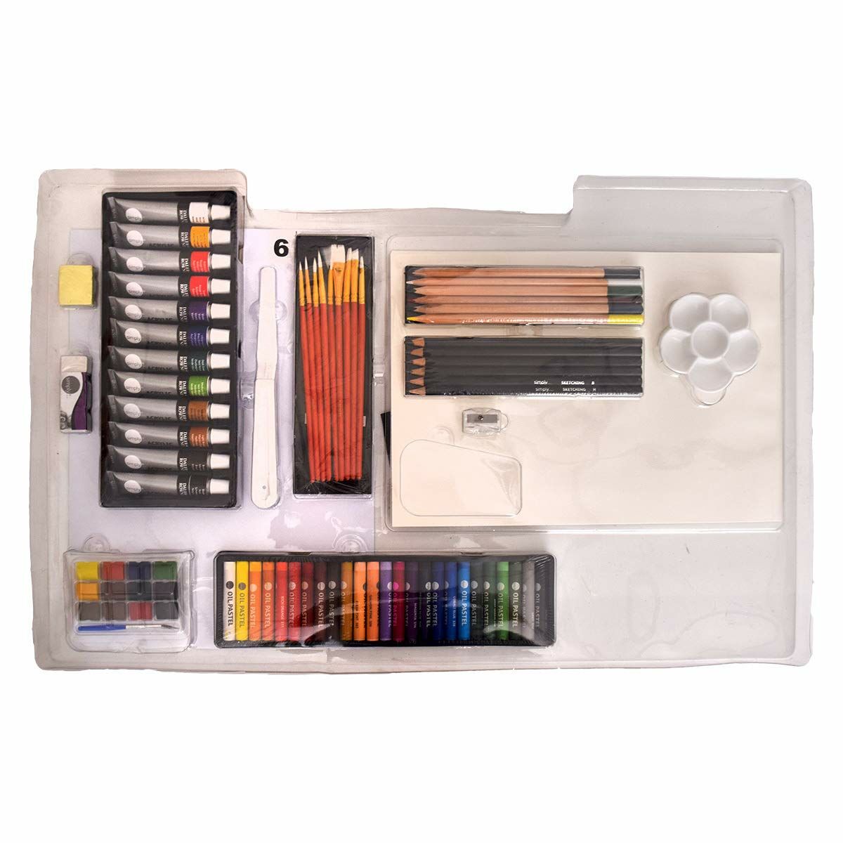 Set de peinture Daler Rowney Art Easel Studio 163 Pièces