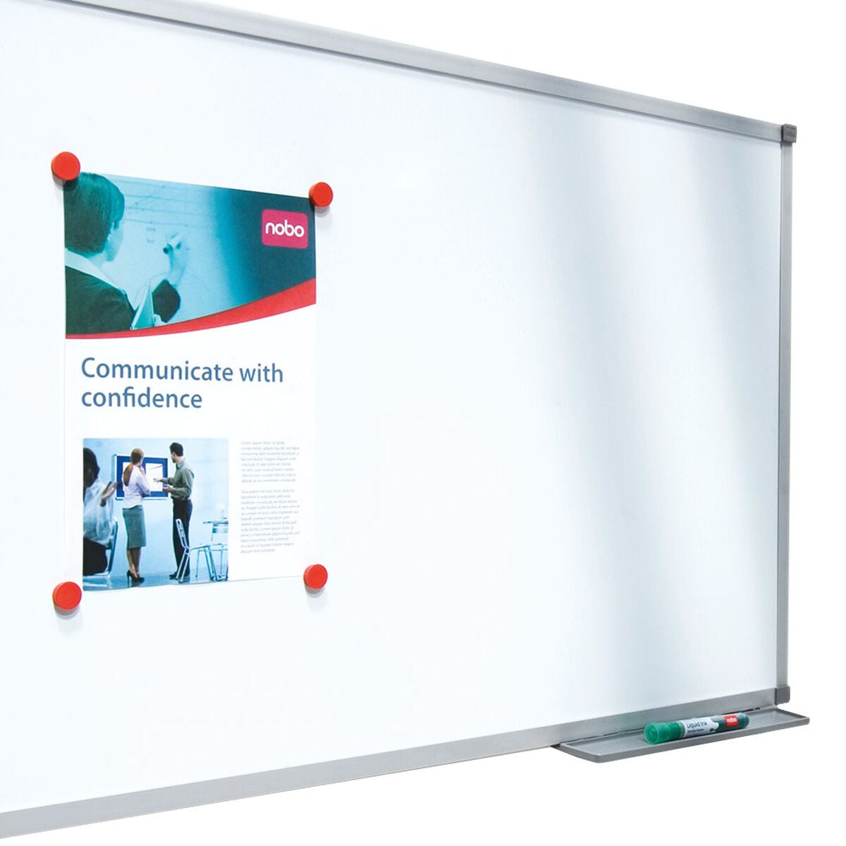 Magnetic board Nobo Basic 60 x 45 cm White Aluminium