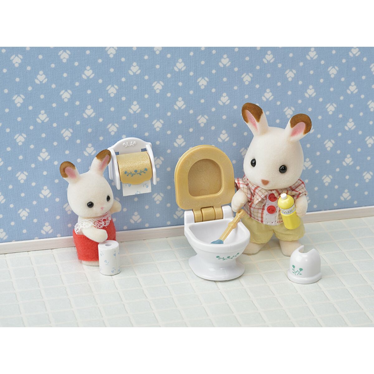 Dolls House Accessories Sylvanian Families Bathroom