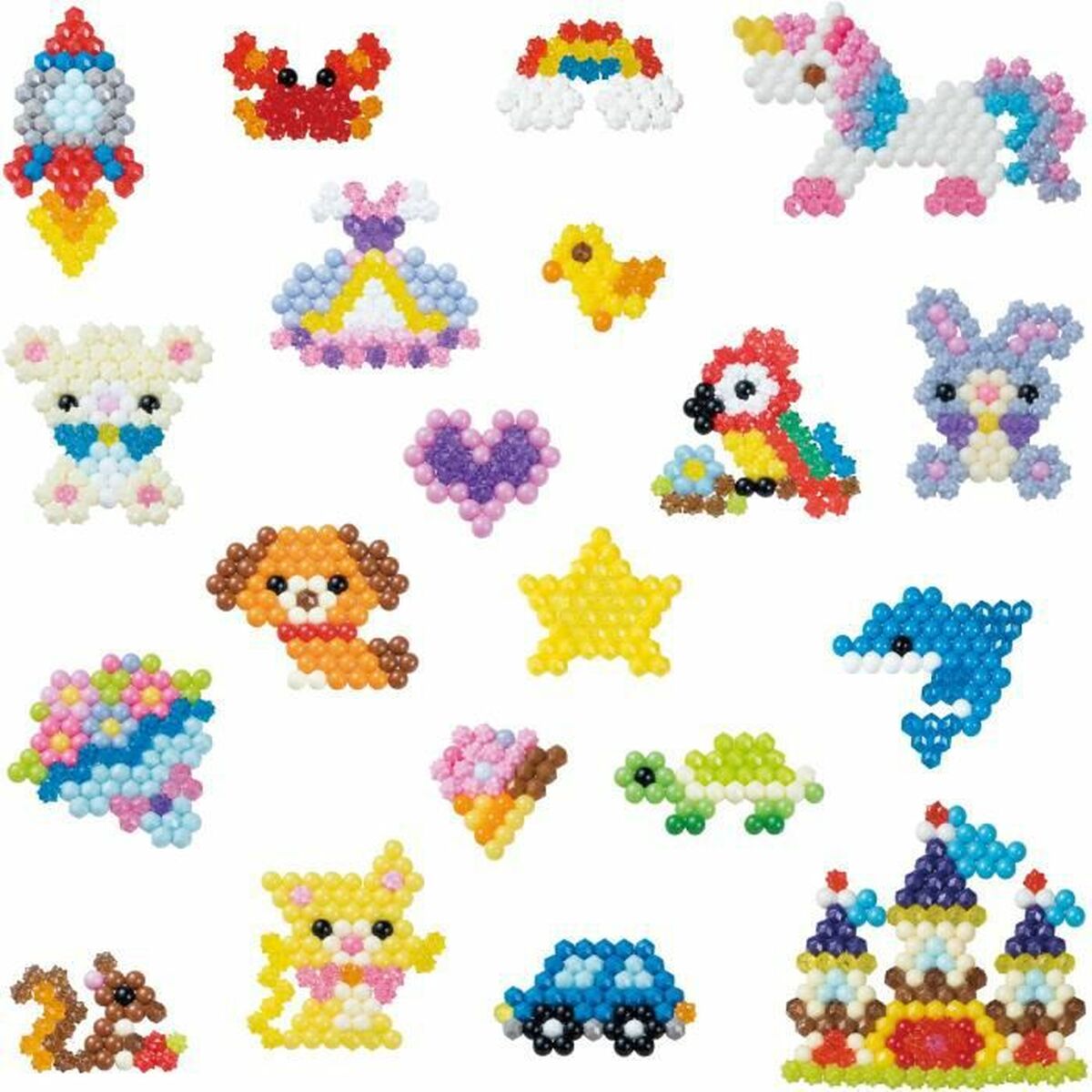 Ensemble pour activités manuelles Aquabeads 31775 PVC Plastique (1500 Pièces)