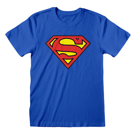 Short Sleeve T-Shirt Superman Logo Blue Unisex