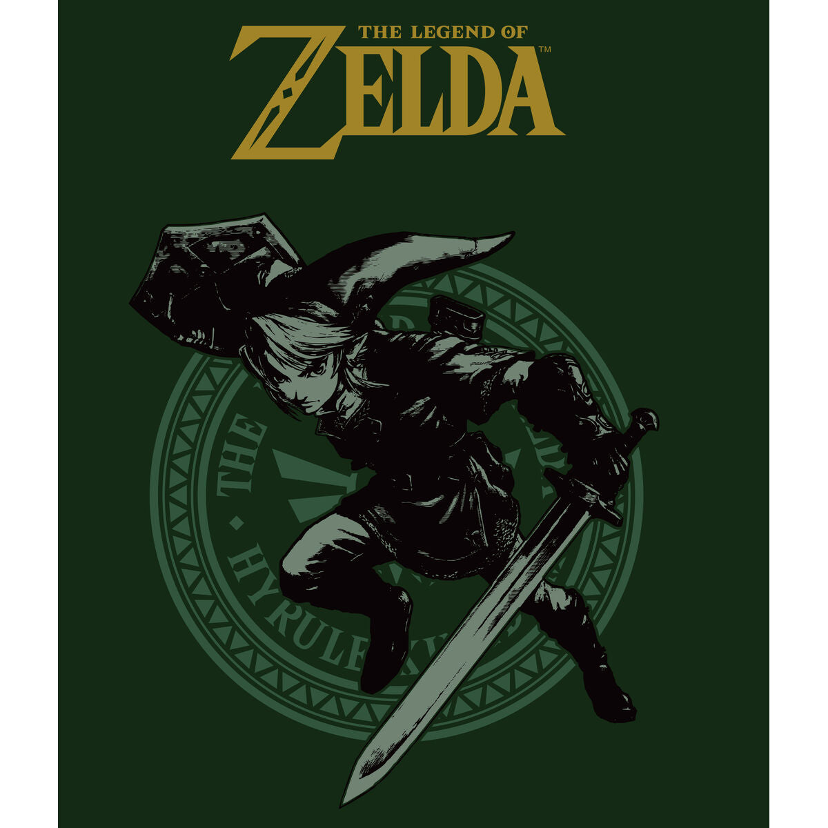 Kurzarm-T-Shirt The Legend of Zelda Link Pose grün Unisex