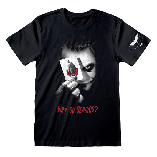 Unisex Kurzarm-T-Shirt Batman Why So Serious Schwarz