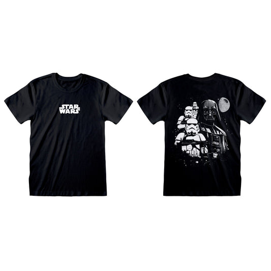 Kurzarm-T-Shirt Star Wars Collage Schwarz Unisex