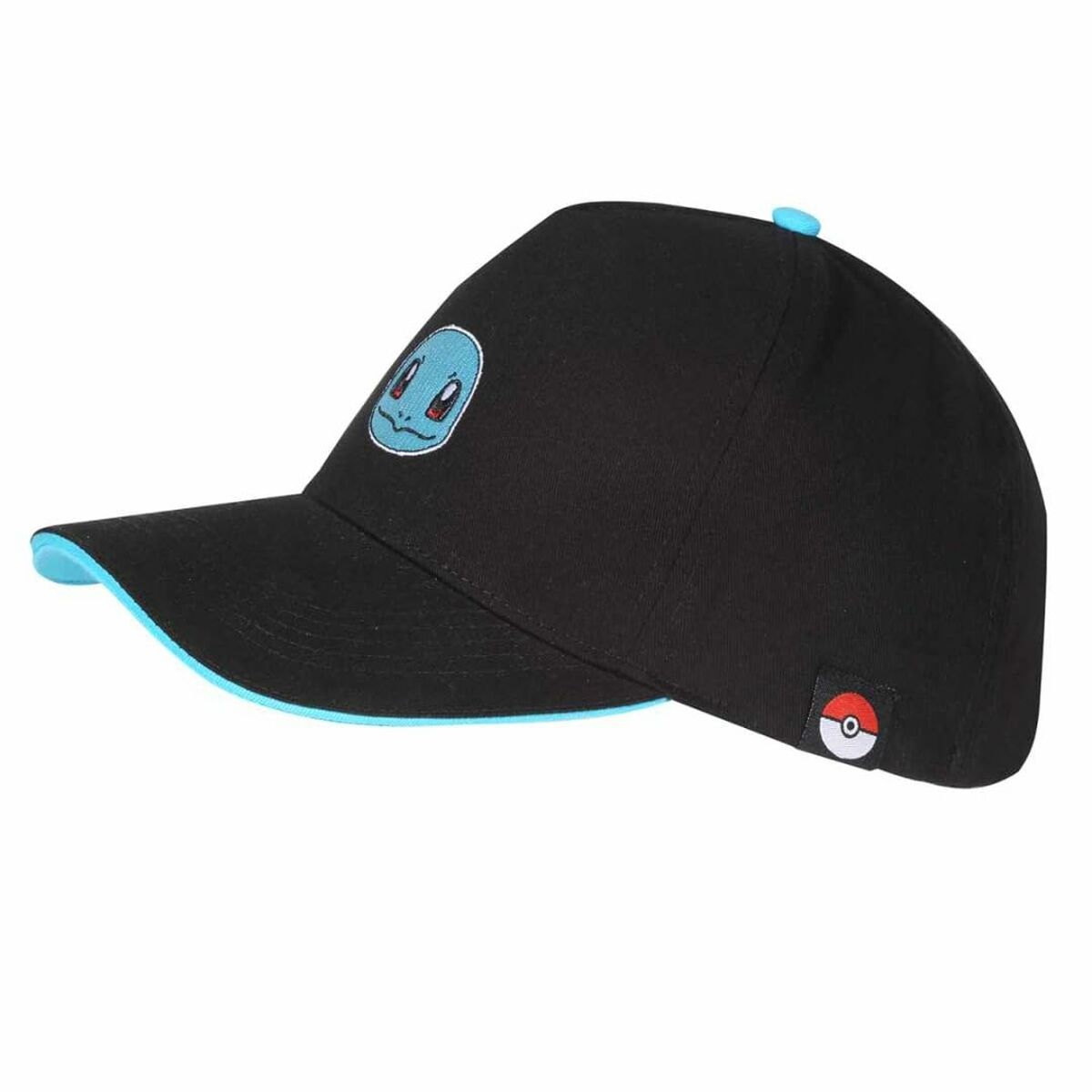 Unisex-Hut Pokémon Squirtle Badge 58 cm Schwarz Einheitsgröße