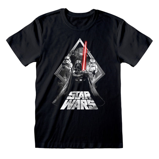Kurzarm-T-Shirt Star Wars Galaxy Portal Schwarz Unisex