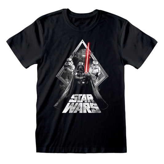 T shirt à manches courtes Star Wars Galaxy Portal Noir Unisexe