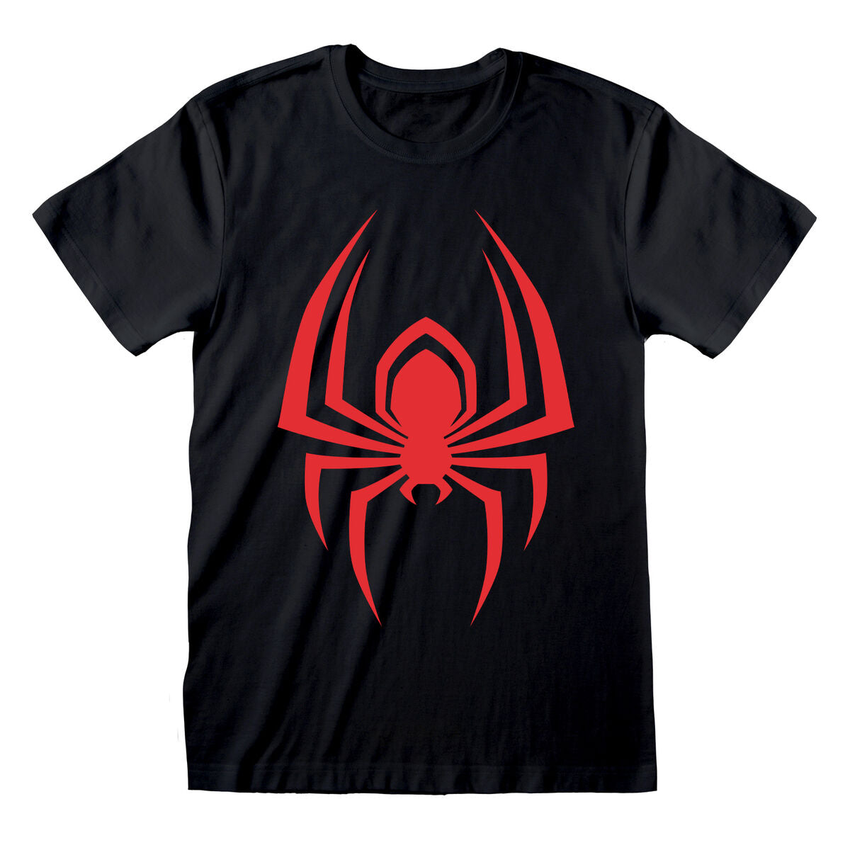 Kurzarm-T-Shirt Spider-Man Hanging Spider Schwarz Unisex