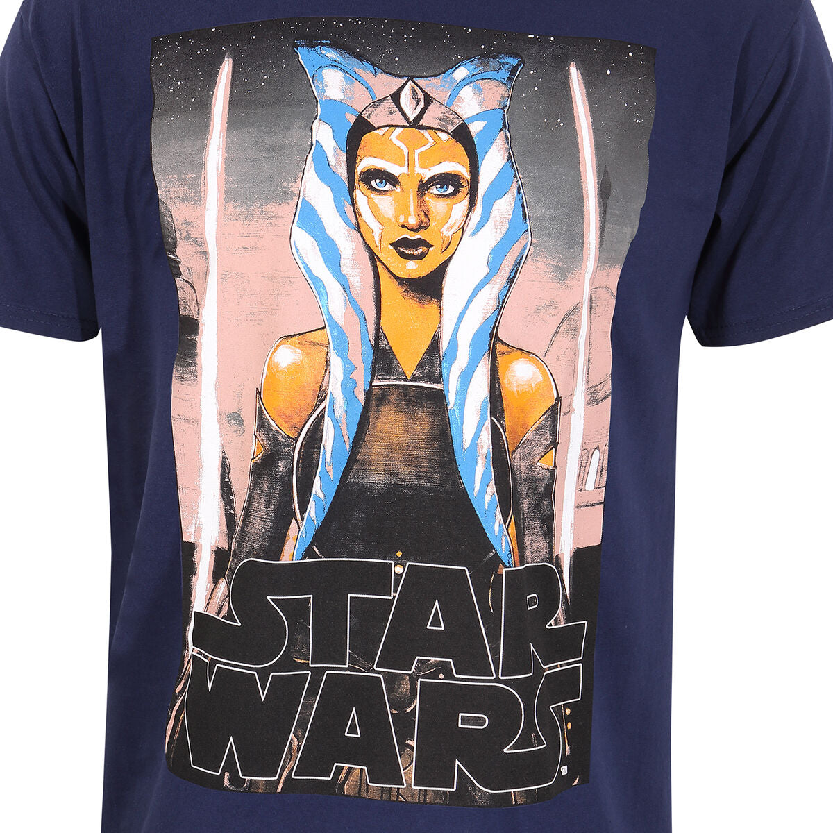 Short Sleeve T-Shirt Star Wars White Blades Blue Unisex