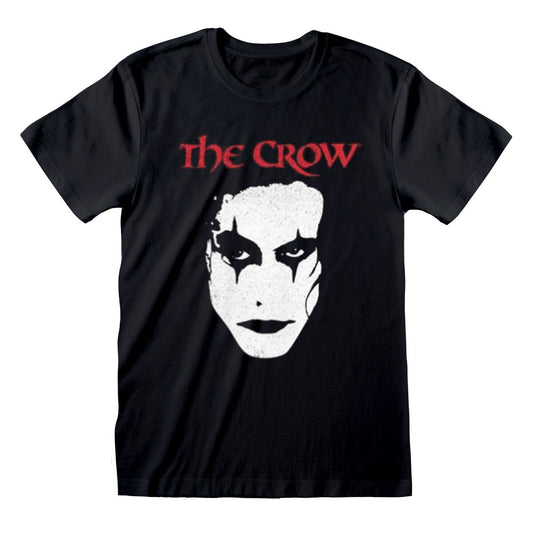 Unisex Kurzarm-T-Shirt The Crow Face Schwarz