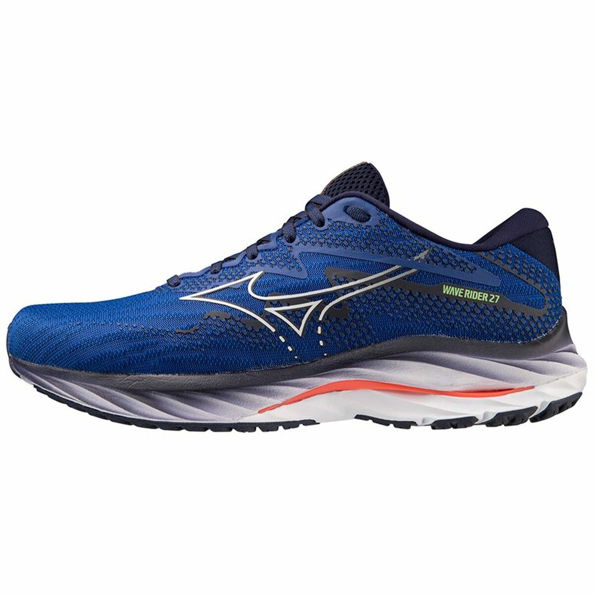 Running Shoes for Adults Mizuno Wave Rider 27 Blue Men