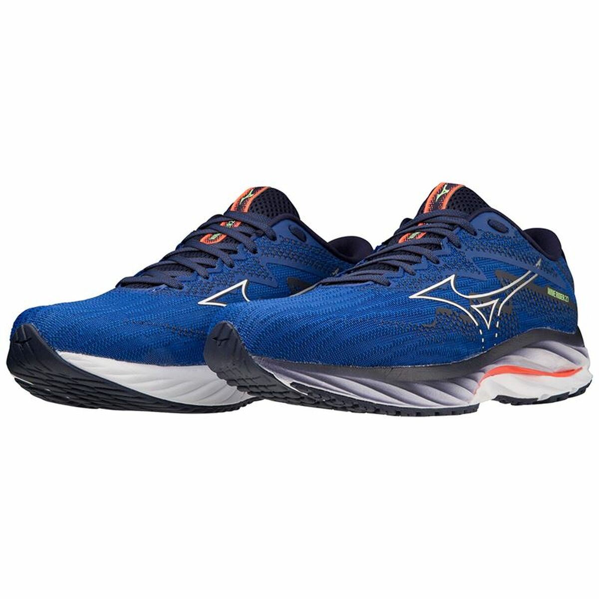 Running Shoes for Adults Mizuno Wave Rider 27 Blue Men